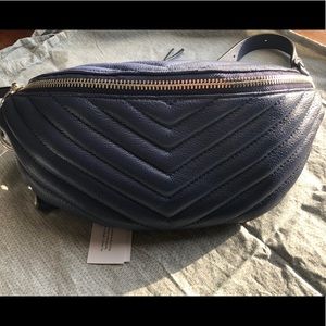 Rebecca Minkoff Hip Sling Bag NWT Chevron stitch